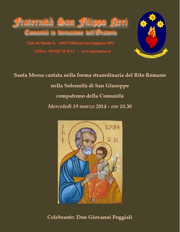 Messa San Giuseppe 19 marzo 2014